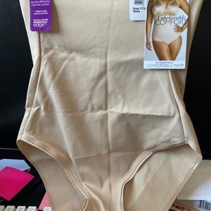 Naomi and Nicole Fuller Figure Nude Hi-Waist Brief